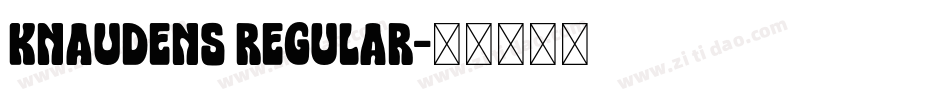 Knaudens Regular字体转换